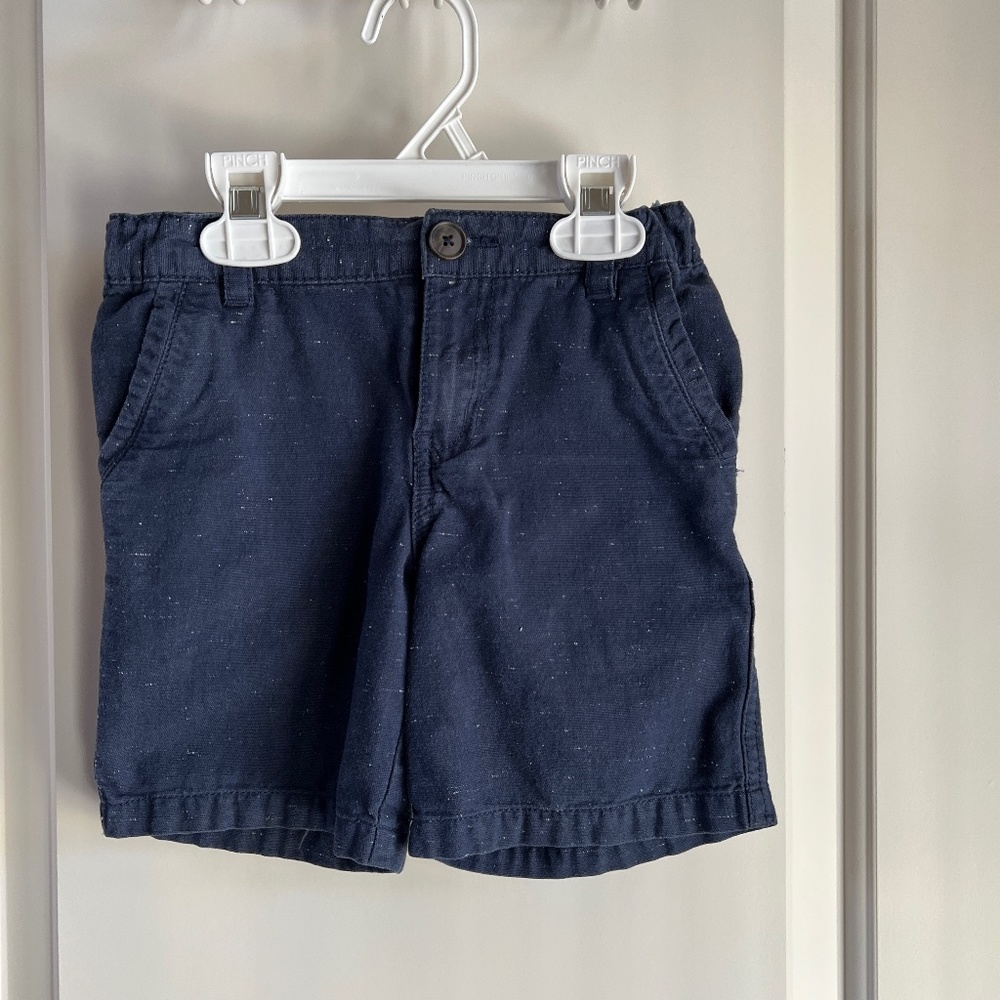 Boys Linen Short Cat & Jack 5T Navy